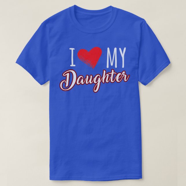 T-shirt j'aime ma fille (Design devant)