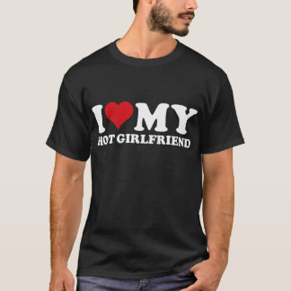 T-shirt J'Aime Ma Fille Chaude Je Coeur Ma Fille Chaude