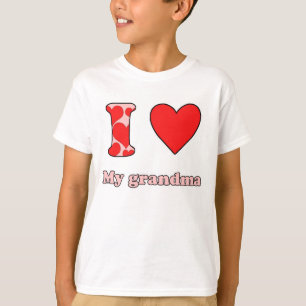 T-shirt J'aime ma grand-mère