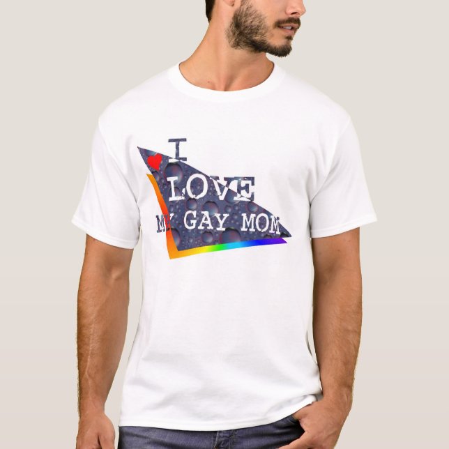T-shirt J'aime ma maman gaie (Devant)