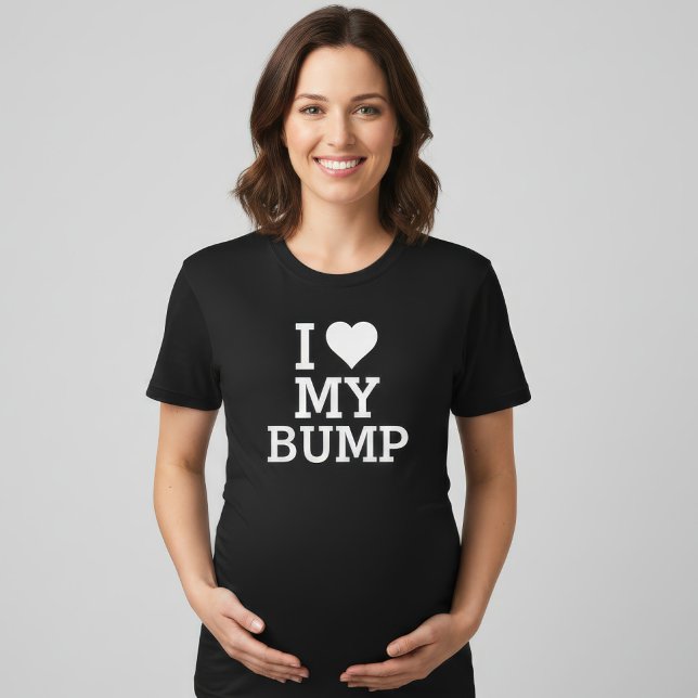 T-shirt J'Aime Ma Maternité Bump (Créateur téléchargé)