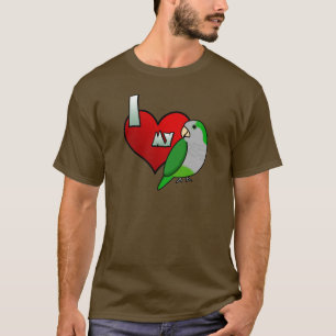 T-shirt J'aime ma perruche de quaker