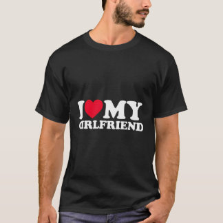 T-shirt J'Aime Ma Petite Amie Chemise Petit Amis J'Aime Mo