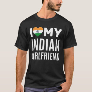 T-shirt J'aime ma petite amie indienne
