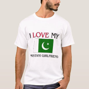 T-shirt J'Aime Ma Petite Amie Pakistanaise