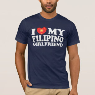 T-shirt J'aime ma petite amie philippine