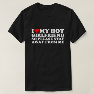 T-shirt J'aime ma petite amie sexy, la Saint-Valentin