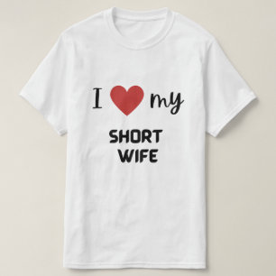 T-shirt J'aime ma petite femme drôle couple de jumelage