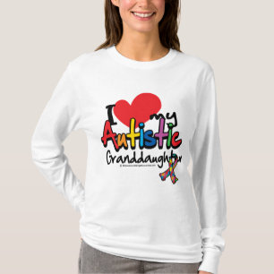 T-shirt J'aime ma petite-fille autiste