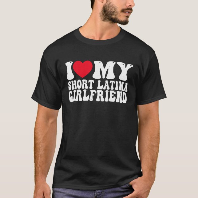 T-shirt J'Aime Ma Petite Petite Amie Latina J'Aime Mon Lat (Devant)