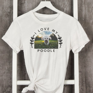 T-shirt J'Aime Ma Photo Poodle Dog Photo