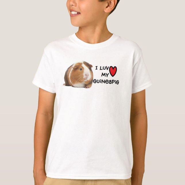 T-shirt J'aime ma pièce en t de cobaye (Devant)