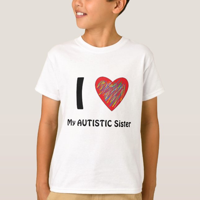 T-shirt J'aime ma pièce en t de soeur (Devant)