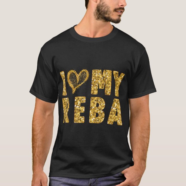 T-shirt J'Aime Ma Reba Je Coeur Ma Reba (Devant)