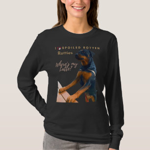 T-shirt J'Aime Ma Rottie Taillée Gachée