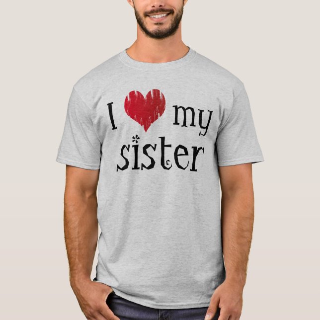 T-shirt J'aime ma soeur (Devant)