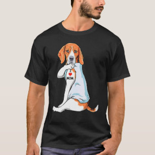 T-shirt J'Aime Maman Tatouage Treking Walker Coonhound Mam
