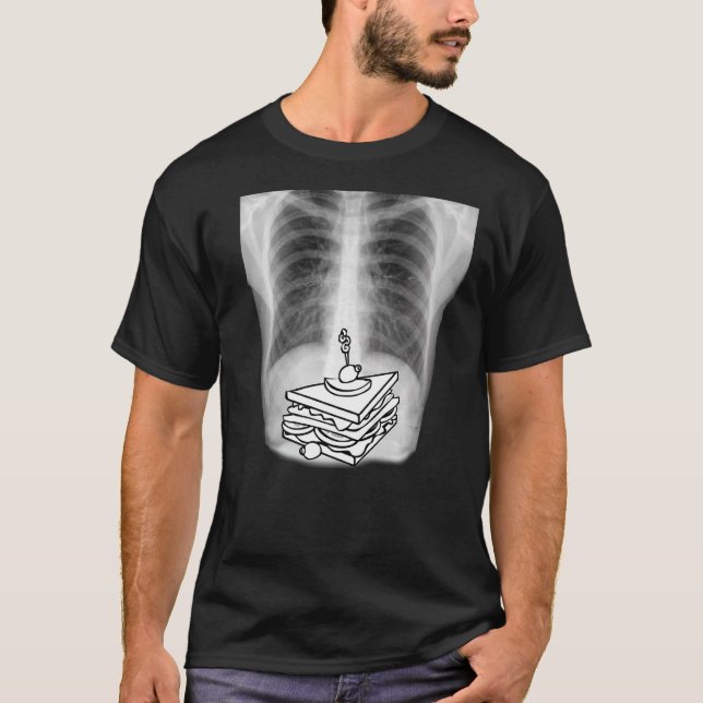T-shirt J'Aime Manger Des Sandwichs X Ray Le Prouve (Devant)