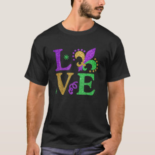 T-shirt J'Aime Mardi Gras Mardi Gras Tee Pour Femmes, Enfa