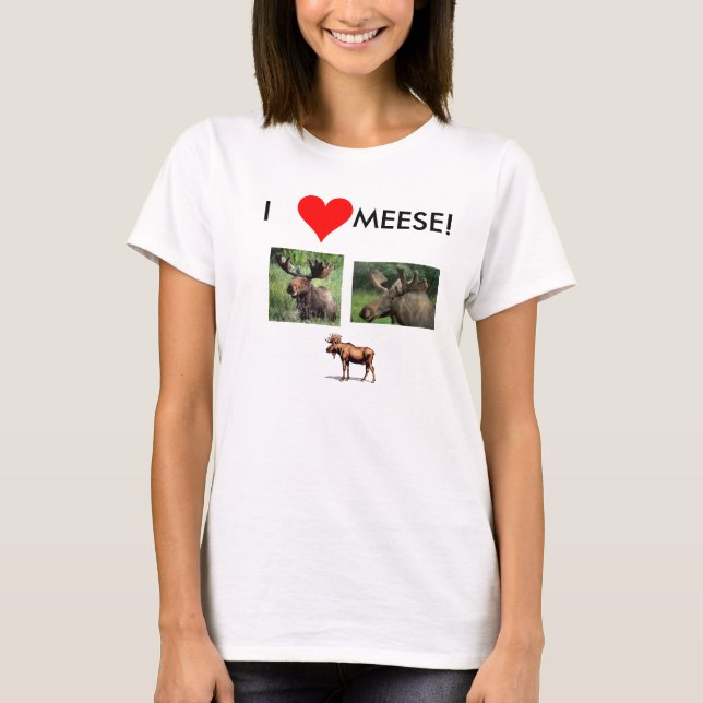 T-shirt j'aime meese (Devant)