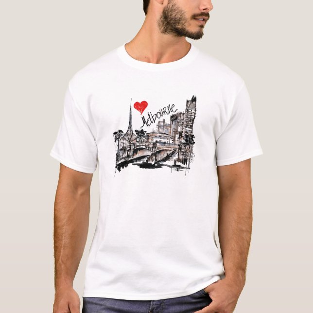 T-shirt J'aime Melbourne (Devant)