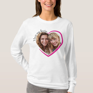 T-shirt J'Aime Mes Besoins Pink Heart Photo