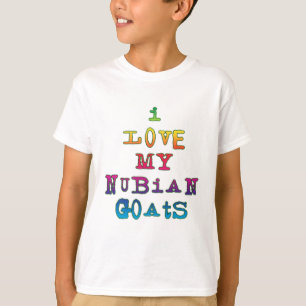 T-shirt J'Aime Mes Chèvres Nubiennes