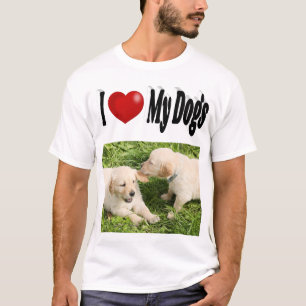 T-shirt J'aime mes chiens photo