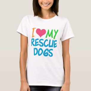 T-shirt J'Aime Mes Chiens Secourus