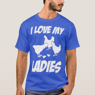 T-shirt J'aime mes dames charcuterie de poulet cadeau