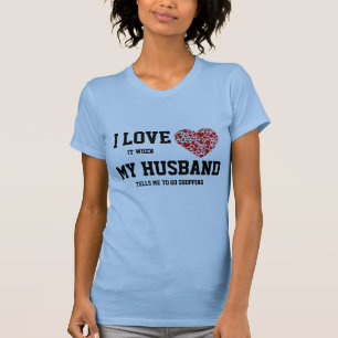 T-shirt J'aime mes dames T de mari