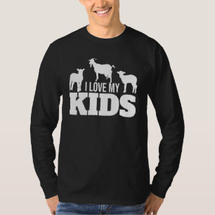 T-shirt J'Aime Mes Enfants Chèvre