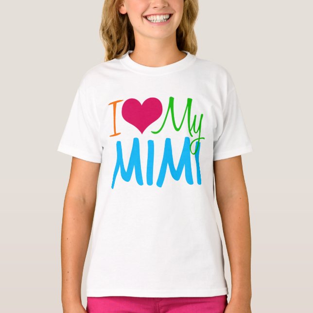 T-shirt J'Aime Mes Enfants Mimi (Devant)