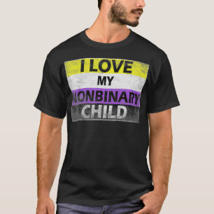 T-shirt J'aime mes enfants non binaires LGBT Non-Binary