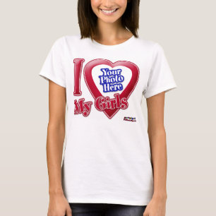 T-shirt J'aime mes filles - photo