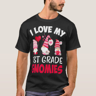 T-shirt J'Aime Mes Gnomies De 1ère Année Cute Valentines