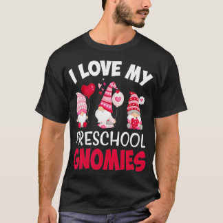 T-shirt J'Aime Mes Gnomies D'Enfance Mignonnes Valentines 