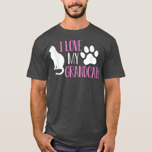 T-shirt J'aime mes grands-chats - Amoureux des chats grand
