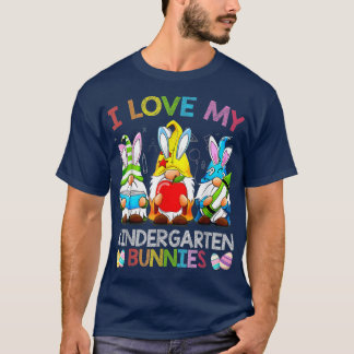 T-shirt J'Aime Mes Lapins De Maternité À La Maternelle Les
