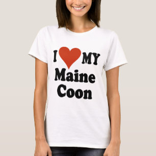 T-shirt J'aime mes marchandises de chat de ragondin du