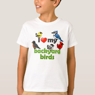 T-shirt J'aime mes oiseaux de jardin