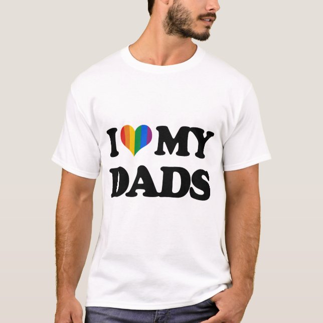 T-shirt J'aime mes papas (Devant)