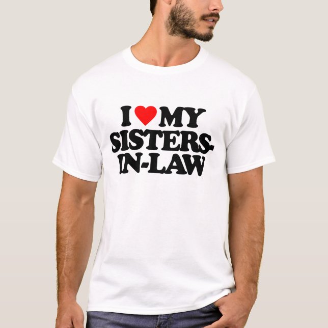 T-SHIRT J'AIME MES SOEURS-EN-DROIT (Devant)
