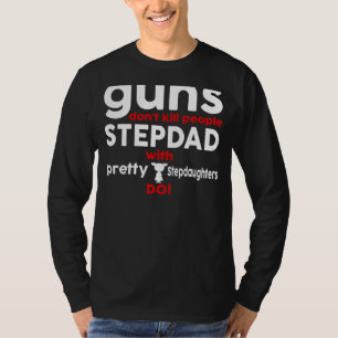 T-shirt J'Aime Mes Stepkids Stepdad Pour Hommes Fête Des P