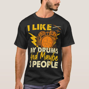 T-shirt J'Aime Mes Tambours Drôle Des Cadeaux De Drumming
