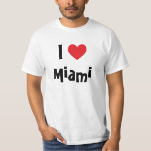 T-shirt J'aime Miami Cœur Rouge