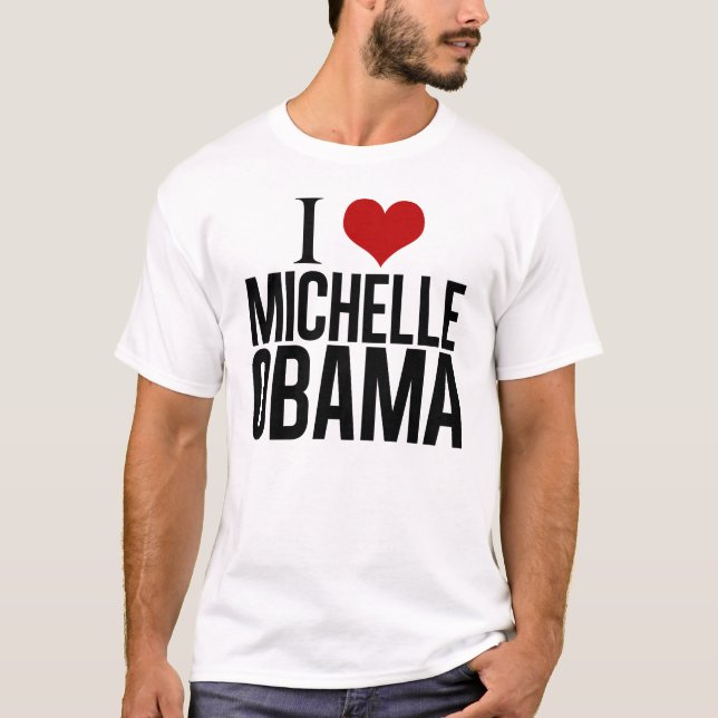 T-shirt J'aime Michelle Obama (Devant)