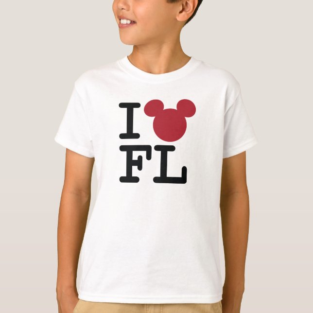 T-shirt J'aime Mickey | Floride (Devant)
