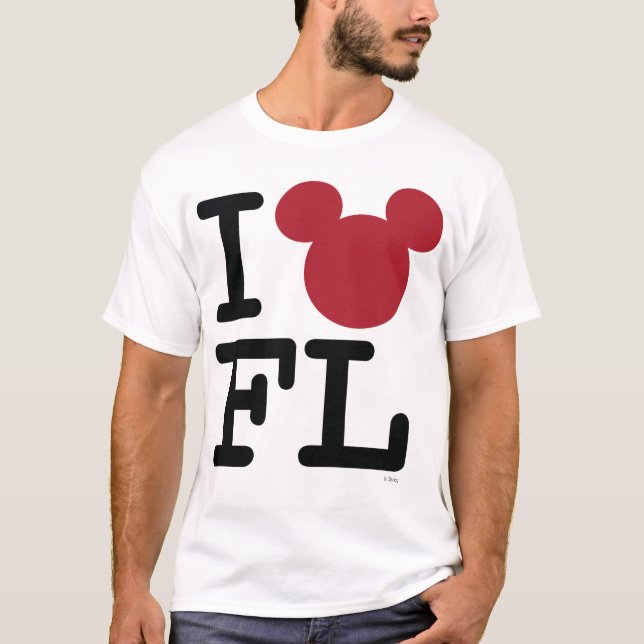 T-shirt J'aime Mickey | Floride (Devant)