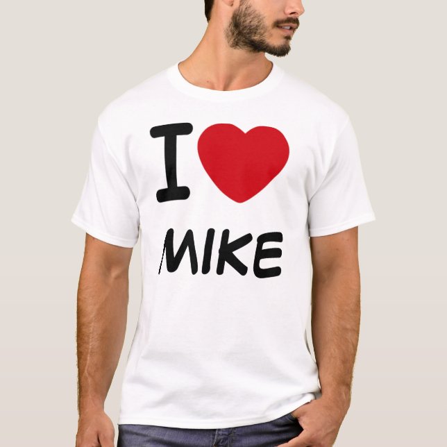 T-shirt J'aime, MIKE (Devant)
